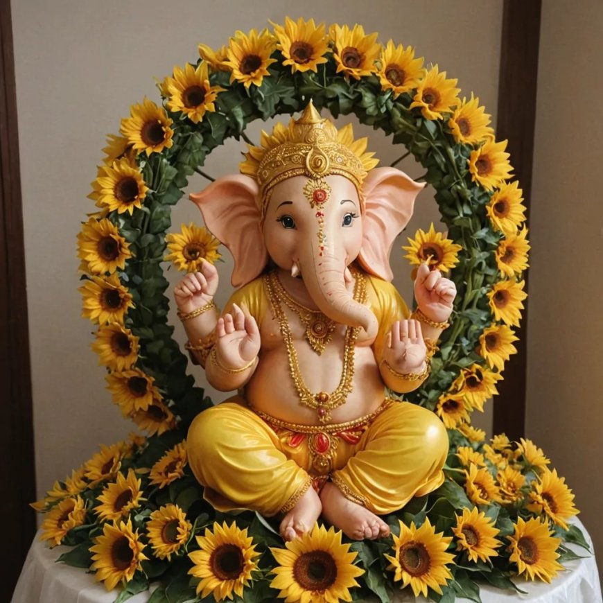 Ganpati Flower Decoration: 20+ Ideas for Ganpati Decoration at Home