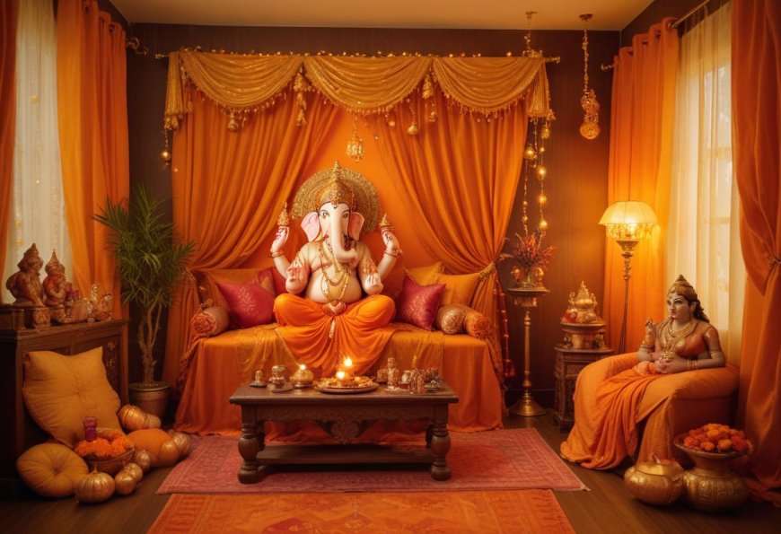 Ganpati Flower Decoration: 20+ Ideas for Ganpati Decoration at Home