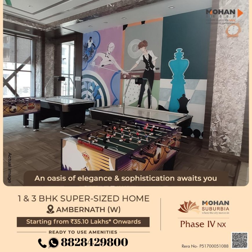 Ambernath main precious 1&2 BHK at Mohan Suburbia