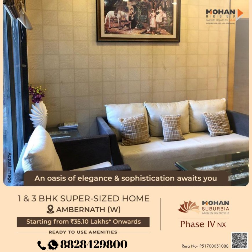 Ambernath main precious 1&2 BHK at Mohan Suburbia