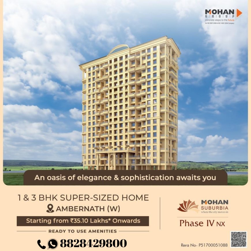 Ambernath main precious 1&2 BHK at Mohan Suburbia