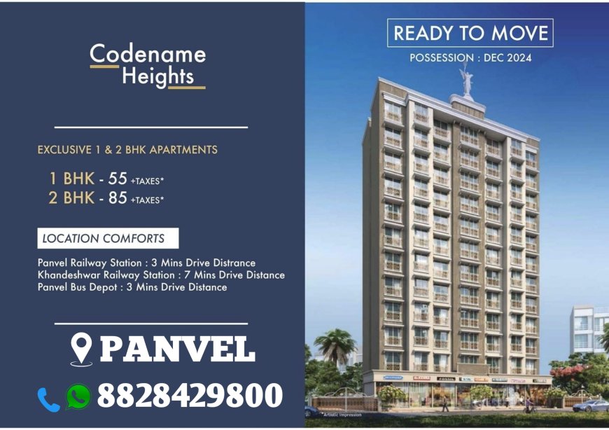 1BHK & 2BHK Ready to Move Flats in Panvel (NEAR BY STATION)