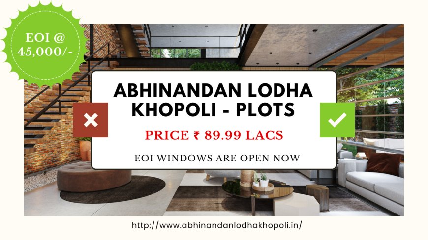 Abhinandan Lodha Khopoli - Premium Residential Plots