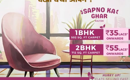 SAPNO KA BADA GHAR | Biggest Carpet 1 / 2 BHK Balcony Homes In Kalyan West