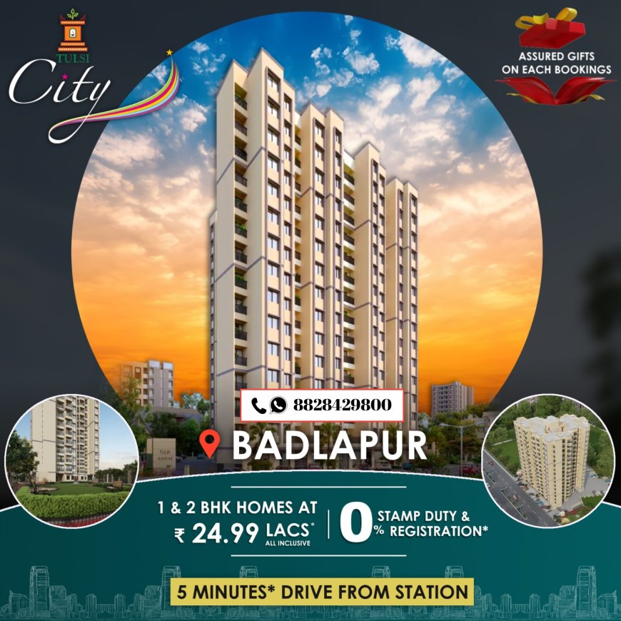 1 bhk and 2 bhk Flat in Badlapur | Badlapur new project