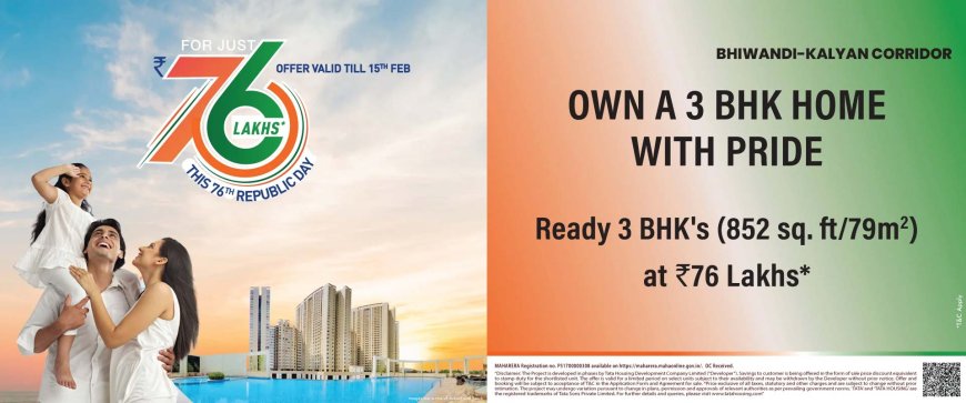 New Construction in Kalyan West | Tata Amantra 2 & 3 BHK Luxury Homes with Top Amenities  |