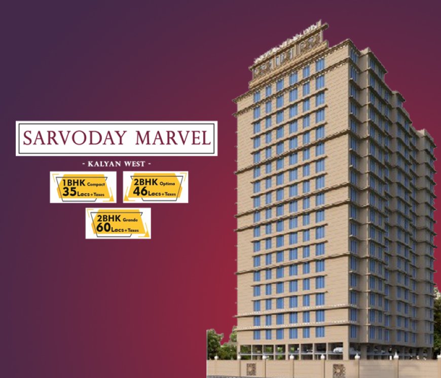 1 & 2 BHK Flats at Sarvoday Marvel – Affordable Luxury by Happy Home Group