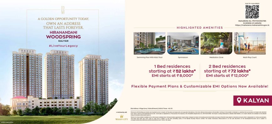 Hiranandani Woodspring Kalyan – 1 & 2 BHK Flats with Premium Amenities
