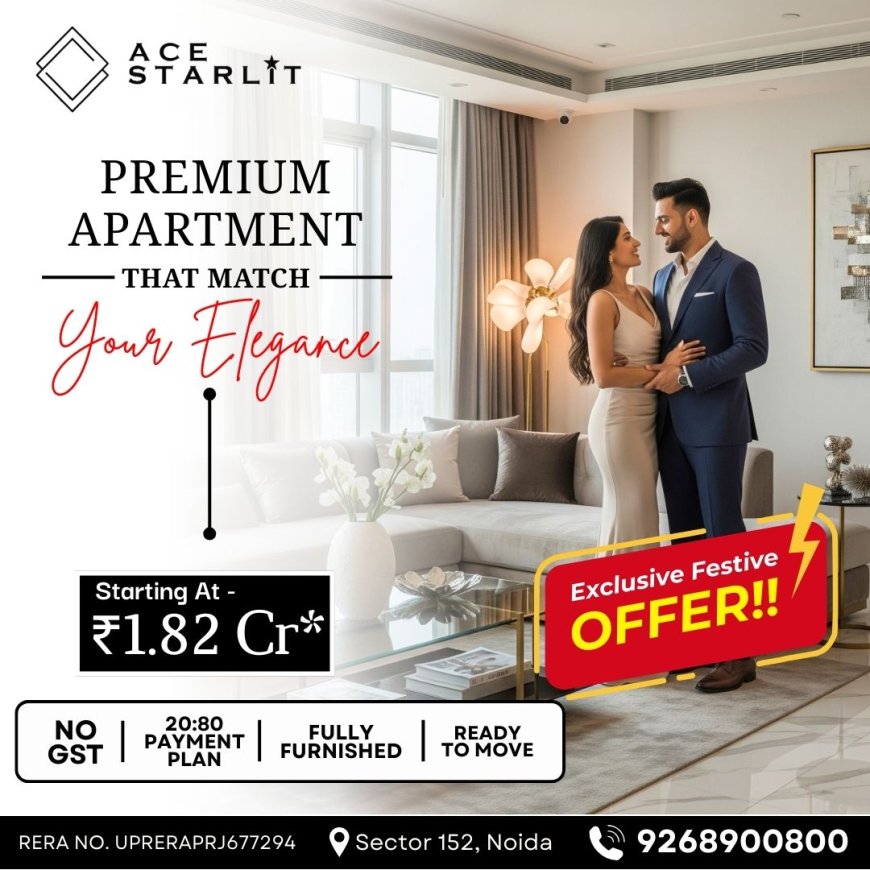 Move In Before the Festival 9268900800 ACE Starlit Ready-to-Move Flats