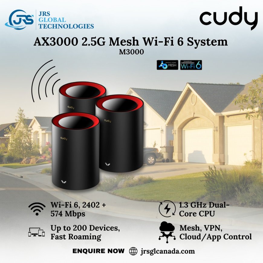 AX3000 2.5G (M3000): The Ultimate WiFi 6 Mesh Router for Canadian Homes