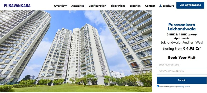 Puravankara Lokhandwala: Premium 2/3/4 BHK Starts ₹ 3.35 Cr*