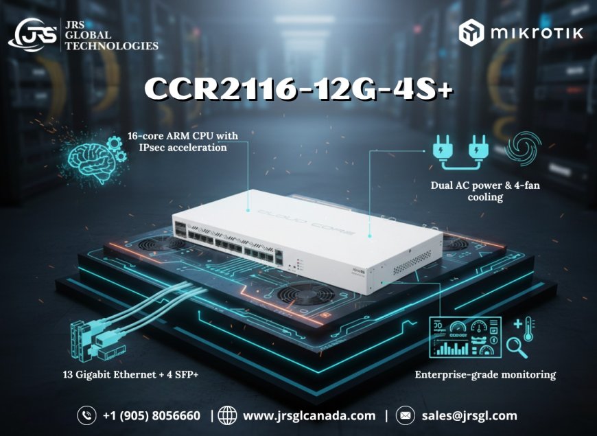 MikroTik CCR2216-1G-12XS-2XQ: The Ultimate High Performance Cloud Core Router