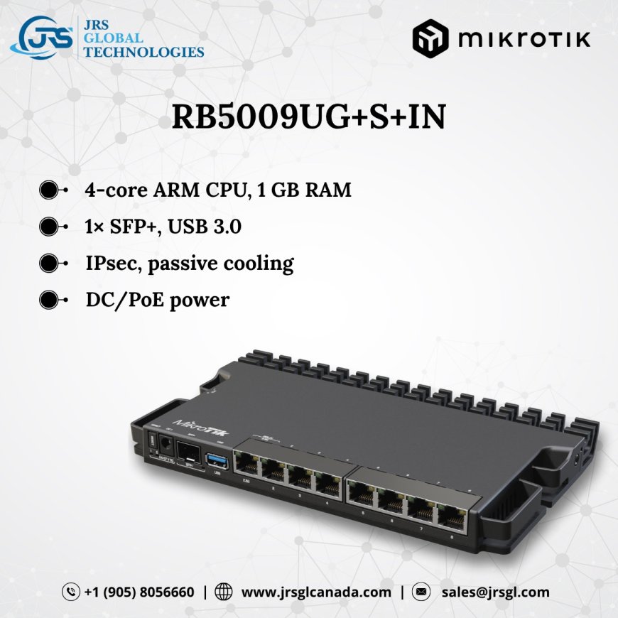 Top Features of the MikroTik RB5009UG+S+IN You Should Know About | Buy From JRS Global Technologies