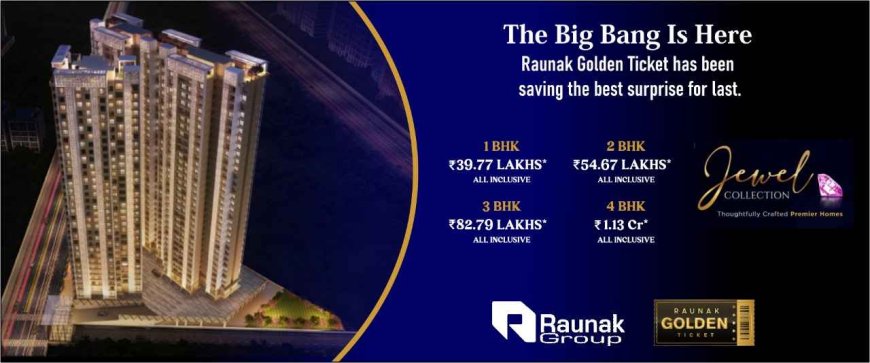 Raunak Golden Ticket Kalyan | 1 & 2 BHK Flat for sale