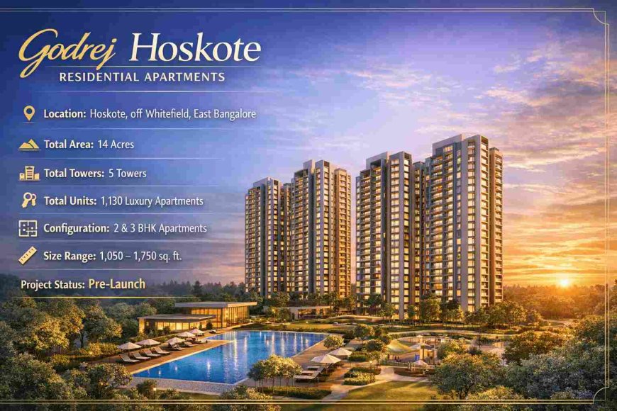 Godrej Pre Launch Residential Project in Hoskote East Bangalore