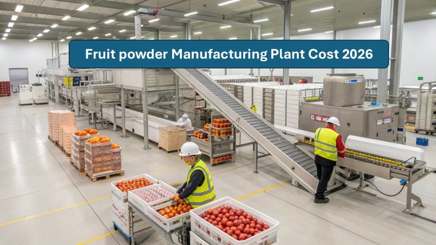 Fruit powder manufacturing plant cost 2026: Machinery Prices, Production Process and Financial Outlook