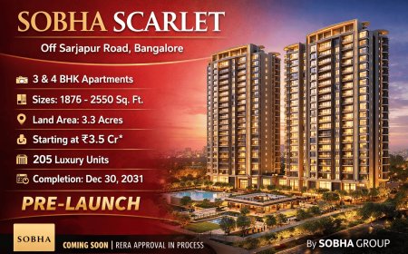 Pre-Launch Residential Project in Bangalore with Large 3 & 4 BHK Homes By Sobha