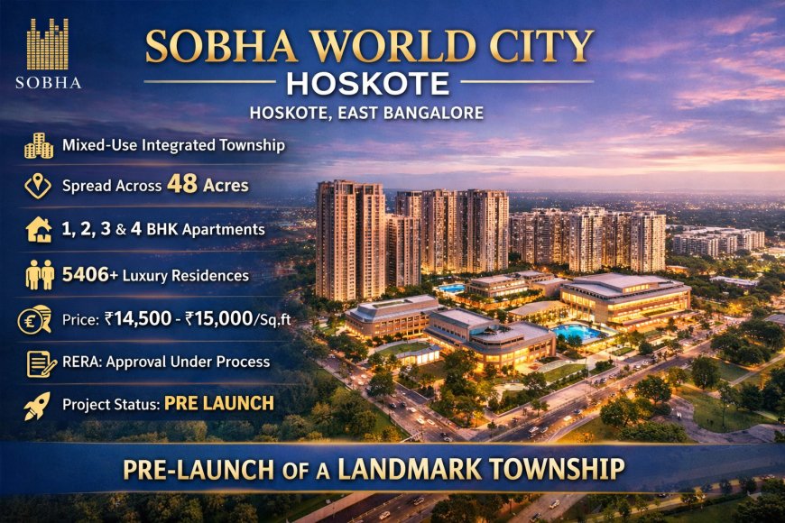 Sobha Group’s Pre-Launch Apartments in Bangalore’s Emerging Hub