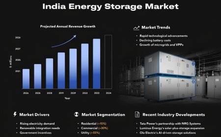 India Energy Storage Market 2026–2034 | Trends, Growth and Overview