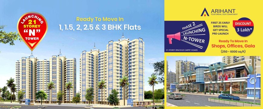 Arihant City  | 1 & 2 BHK Flats, Price & Location