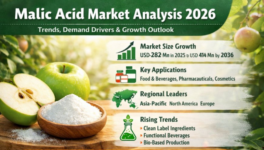Malic Acid Market Analysis 2026: Latest Trends, Demand Drivers, and Growth Outlook