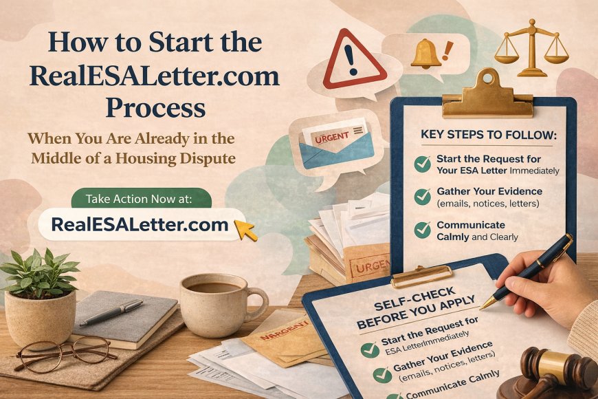 How to Start the RealESALetter.com Process When You Are Already in the Middle of a Housing Dispute