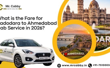 What is the Fare for Vadodara to Ahmedabad Cab Service in 2026?