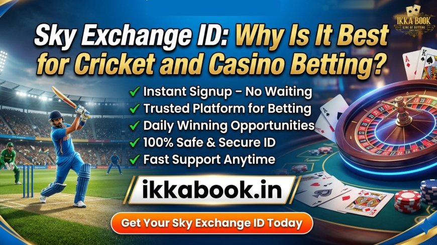 Sky Exchange ID: Why Is It Best for Cricket and Casino Betting?