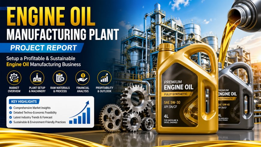 Engine Oil Manufacturing Plant Report 2026: Cost, Setup & Profit Margin Explained