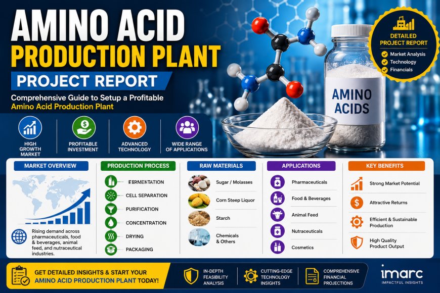 Amino Acid Production Plant Cost Report 2026: CapEx/OpEx Analysis with Profitability Forecast