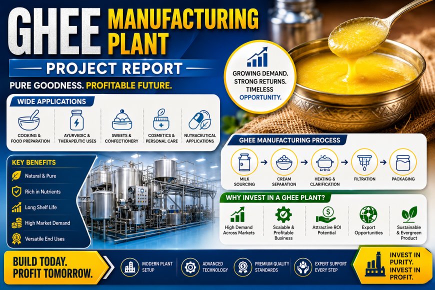Ghee Manufacturing Plant Cost 2026: Comprehensive Project Report, Feasibility Study and Industry Outlook