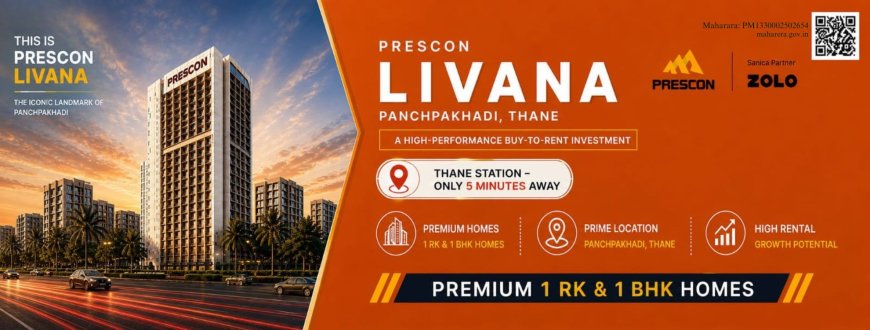 Prescon Livana Thane West – Premium Studio & 1 BHK Investment Residences in Panchpakhadi