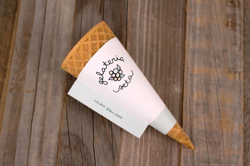 Premium Custom Cone Sleeves For Ice Cream Brands