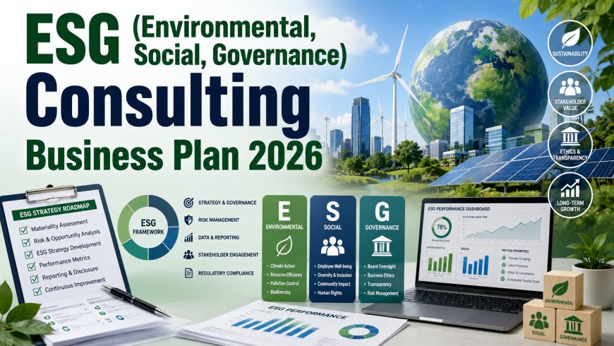 ESG (Environmental, Social, Governance) Consulting Business Opportunities 2026: Market Demand and Growth Potential