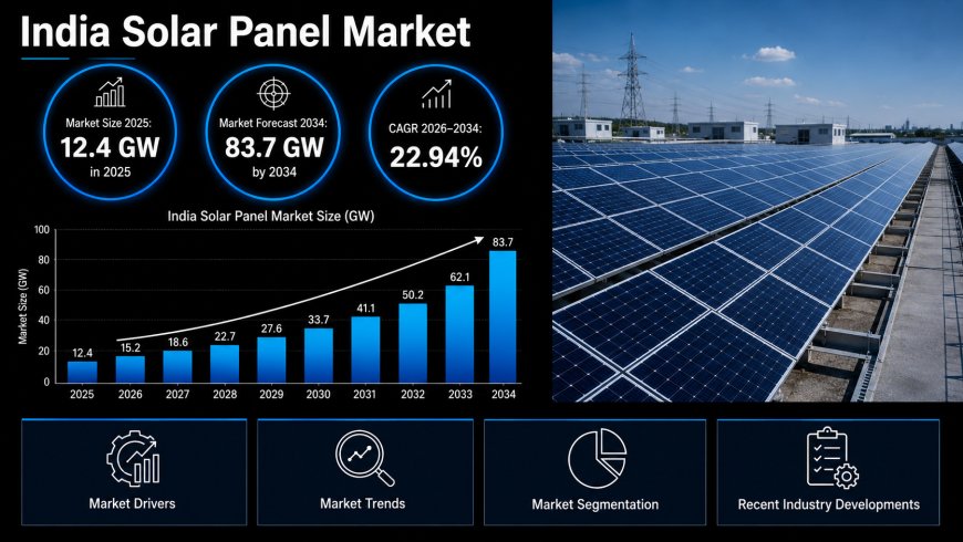 India Solar Panel Market 2026-2034: 22.94% CAGR Industry Expansion, Key Dynamics & Strategic Forecasts