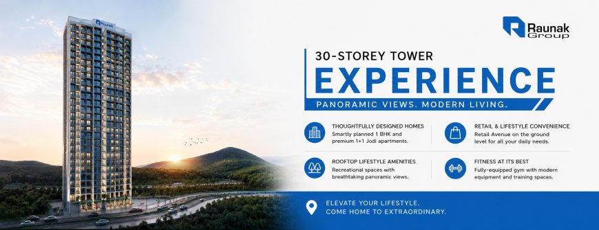 Raunak Serene Thane West | 1 BHK & Jodi Flats on Pokhran Road 1