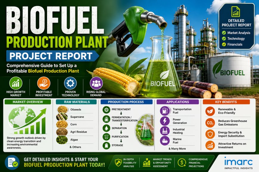 How to Setup a Biofuel Production Plant in 2026: Cost Analysis, Revenue Potential & Industry Trends