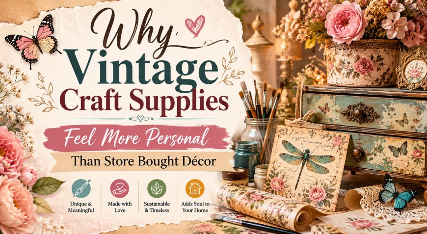 Why Vintage Craft Supplies Feel More Personal Than Store Bought Décor