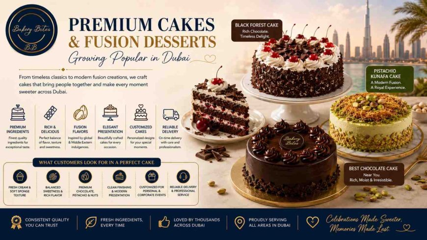 Premium Cakes and Fusion Desserts Growing Popular in Dubai