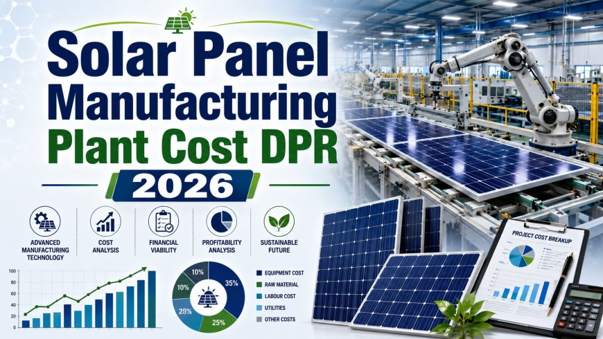 Setting up a Solar Panel Manufacturing Plant 2026: Detail Project Report, Cost and Revenue