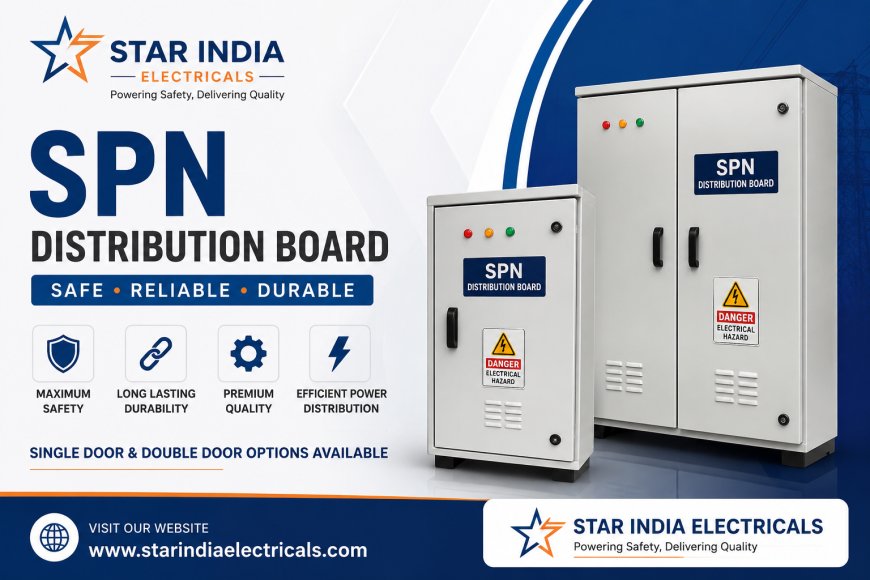 Double Door SPN Distribution Board Manufacturer in India - Premium Solutions for Safe & Efficient Power Distribution