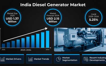 India Diesel Generator Market 2026-2034: Overall Valuation Reaching USD 2.15 Billion With 5.25% CAGR