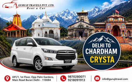 Delhi to Chardham Crysta Taxi Service 2026 | Comfortable SUV Travel