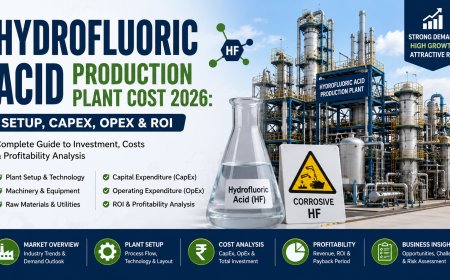 Hydrofluoric Acid Production Plant Cost 2026: Setup, CapEx, OpEx & ROI