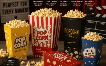 Popcorn Boxes for Events, Cinemas, and Food Businesses