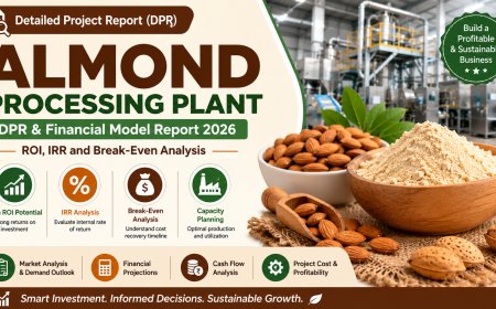 Almond Processing Plant DPR and Financial Model Report: ROI, IRR and Break-Even Analysis 2026