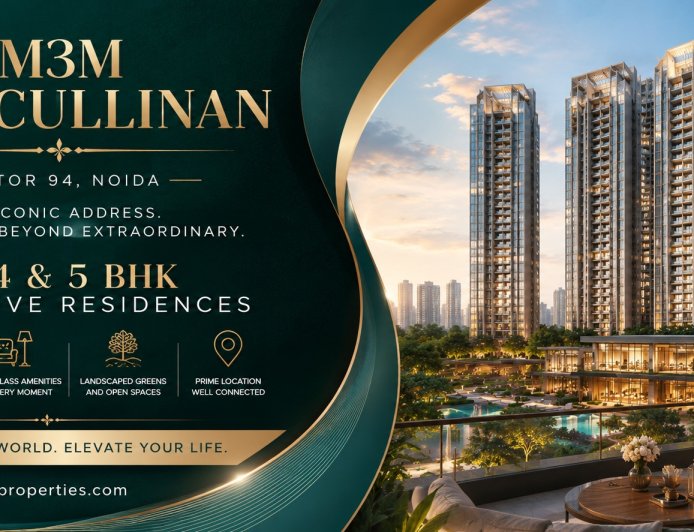 M3M The Cullinan Sector 94 Noida – Discover an Iconic Luxury Lifestyle with Premium Residences
