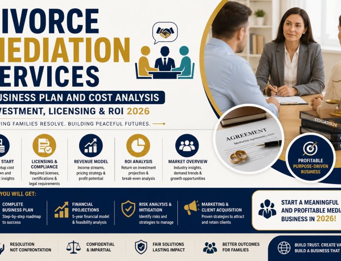 Divorce Mediation Services Business Plan and Cost Analysis: Investment, Licensing & ROI 2026