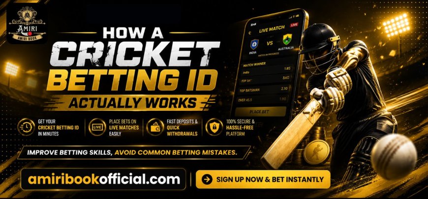 How a Cricket Betting ID Actually Works