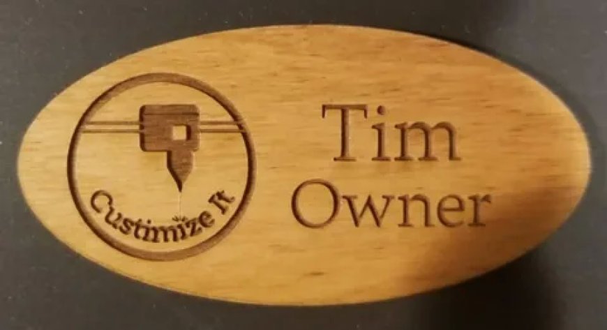 Custom Oval Tags for Clean Product Presentation
